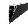 2m LED profile WALL BLACK