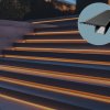 2m LED profile STAIRS BLACK