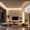 2m LED profile RECESSED 7 NEW WHITE