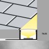 1m LED profile RECESSED 18