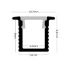 2m Slim RECESSED LED profile