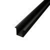 2m Slim RECESSED LED profile BLACK