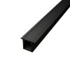 2m Slim RECESSED LED profile BLACK