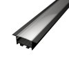 2m LED profile RECESSED 20 BLACK