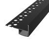 2m LED profile TILE-EDGE BLACK