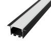 2m LED profile RECESSED 21 BLACK