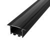 2m LED profile RECESSED 21 BLACK