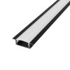 3m LED profile RECESSED 1 BLACK