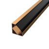 2m LED profile CORNER 1 BRONZE