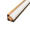 1m LED profile CORNER 1 BRONZE