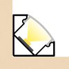 1m LED profile CORNER 1 CHAMPAGNE