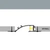 2m LED profile RECESSED 19