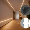 2m LED profile RECESSED 19 BLACK