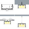 2m LED profile SURFACE MAXI BLACK