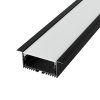 2m LED profile RECESSED MAXI BLACK