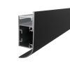 2m LED profile WALL - ARC BLACK