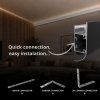 2m LED profile WALL - ARC BLACK