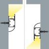 2m LED profile WALL - ARC WHITE
