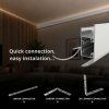 2m LED profile WALL - ARC WHITE