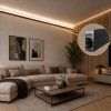 2m LED profile WALL - LINE BLACK