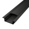 2m LED profile RECESSED 1 BLACK