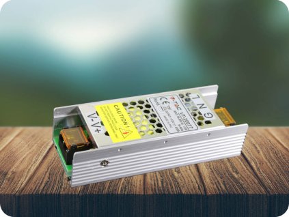ADAPTATOR METAL DE ALIMENTARE PENTRU BANDI LED 75W/6A, 12V