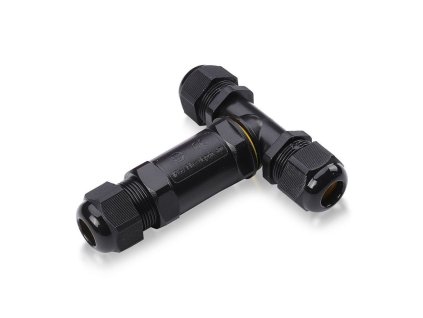 CARCASA IMPERMEABILA PENTRU CONECTAREA CONTACTELOR, NEGRA, IP68