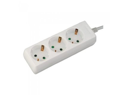 Cablu prelungitor, 3 prize, 3m, 16A, 3G1.5mm2, alb