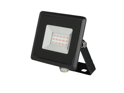 Reflector LED 10W Seria E SMD, negru, lumina rosie