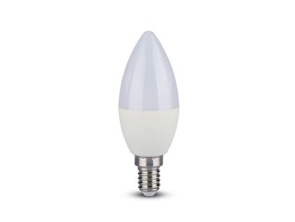 Bec LED E14, RGB + 6400K, 3,5W (320lm), control RF, lumanare
