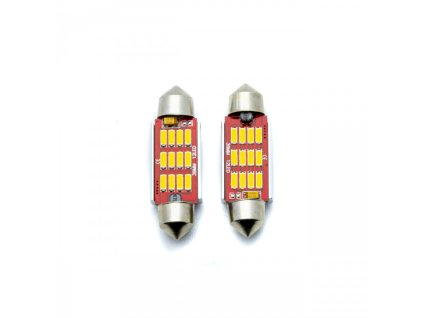 Bec auto Einparts LED C5W 39MM 12 SMD 4014 CANBUS 12-24V 5000K pachet 2buc [EPL307]