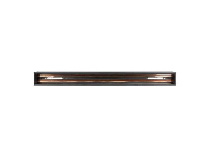 Bandă din aluminiu pentru lămpi magnetice, 2m, neagră