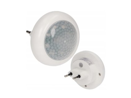 Lampă de noapte LED cu conectare cu crepuscul și senzor PIR 120°, 8xLED, 40lm, 6500K [LA-2]