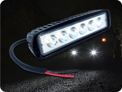 Lumină de lucru cu LED 18W, 1680lm, 6xLED, 12V/24V, IP67 [L0097S-B]