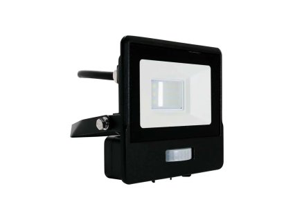 Spot LED cu senzor PIR, 10W, 735lm, cip Samsung, cablu 1m, 100°, IP65, negru