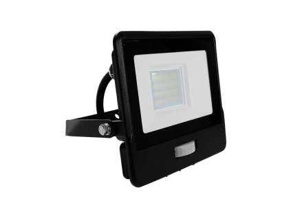 Spot LED cu senzor PIR, 20W, 1510lm, cip Samsung, cablu 1m, 100°, IP65, negru