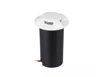 Lumină LED încastrată în pământ 1W, 10LM, 90°, patru direcții de iluminare, 12V, IP67, alb
