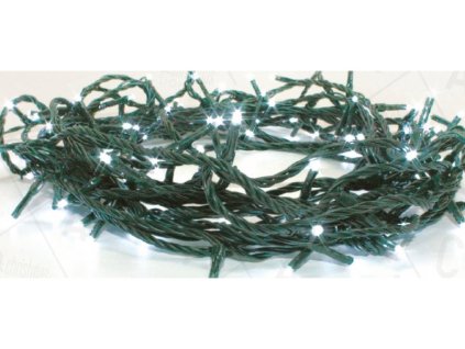 Lanț de Crăciun LED pentru exterior, 300 LED-uri, 14,95m, cablu 3m, 8 funcții, IP44, Alb Rece [X08300212]