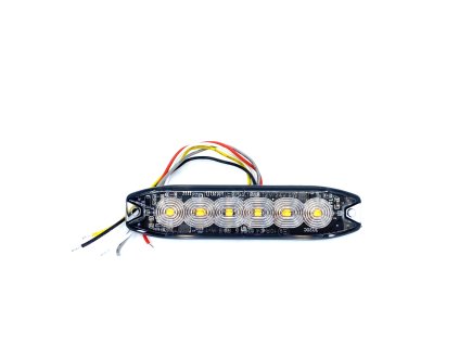 Lampă de avertizare LED 6xLED, subțire, 20W, 3 moduri, 12/24V [LW0038-2]