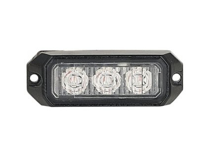 Lampă de avertizare LED 9W 3xLED portocaliu R10 4moduri 12V/24V IP67 [LW0023-1]