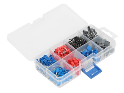 Set bucșe izolate ORNO 350 buc, 8 dimensiuni (0,75-2,5 mm²) [OR-KK-8111]