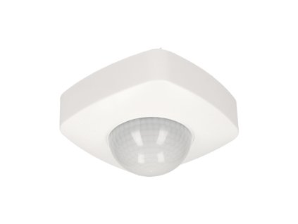 Senzor de prezență PIR 360° Max. LED 500W 3-2000lux min.10 sec. max: 30 min. raza diametru 20m alb IP65 [OR-CR-255]