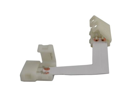 Conector în unghi drept pentru benzi LED, 10 mm, conector rapid pe ambele părți (WM81) [WM82]
