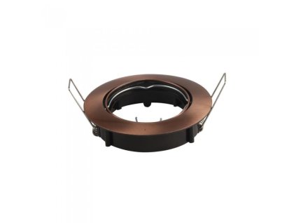 Cadru pentru bec spot GU10/GU5.3, circular, bronz