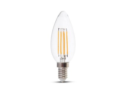 Bec LED retro cu filament E14, 4W, 400lm, lumanare
