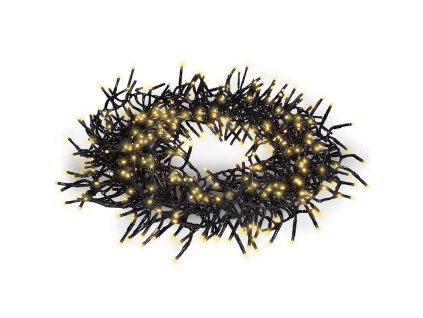 Solight LED șir de Crăciun pentru exterior cu telecomandă, grupare, 5 m, 576 LED-uri, 8 funcții, temporizator, IP44, alb cald [1V11-WW]