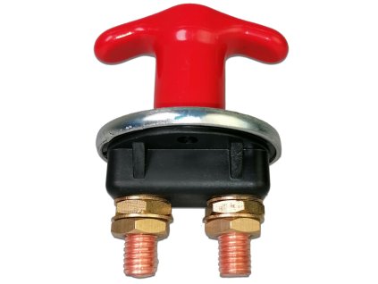 Comutator baterie S-24, deconectare curent pentru tensiune de până la 24V, filet M12 [E1242]