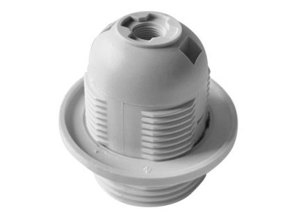 Virone Suport bec E27 cu inel alb [LH/E27-2/W/40]