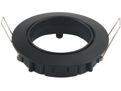 Cadru pentru bec spot GU10/GU5.3, circular, mobil, negru