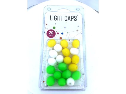 LIGHT CAPS® amestec galben+alb+verde, 20 buc la pachet